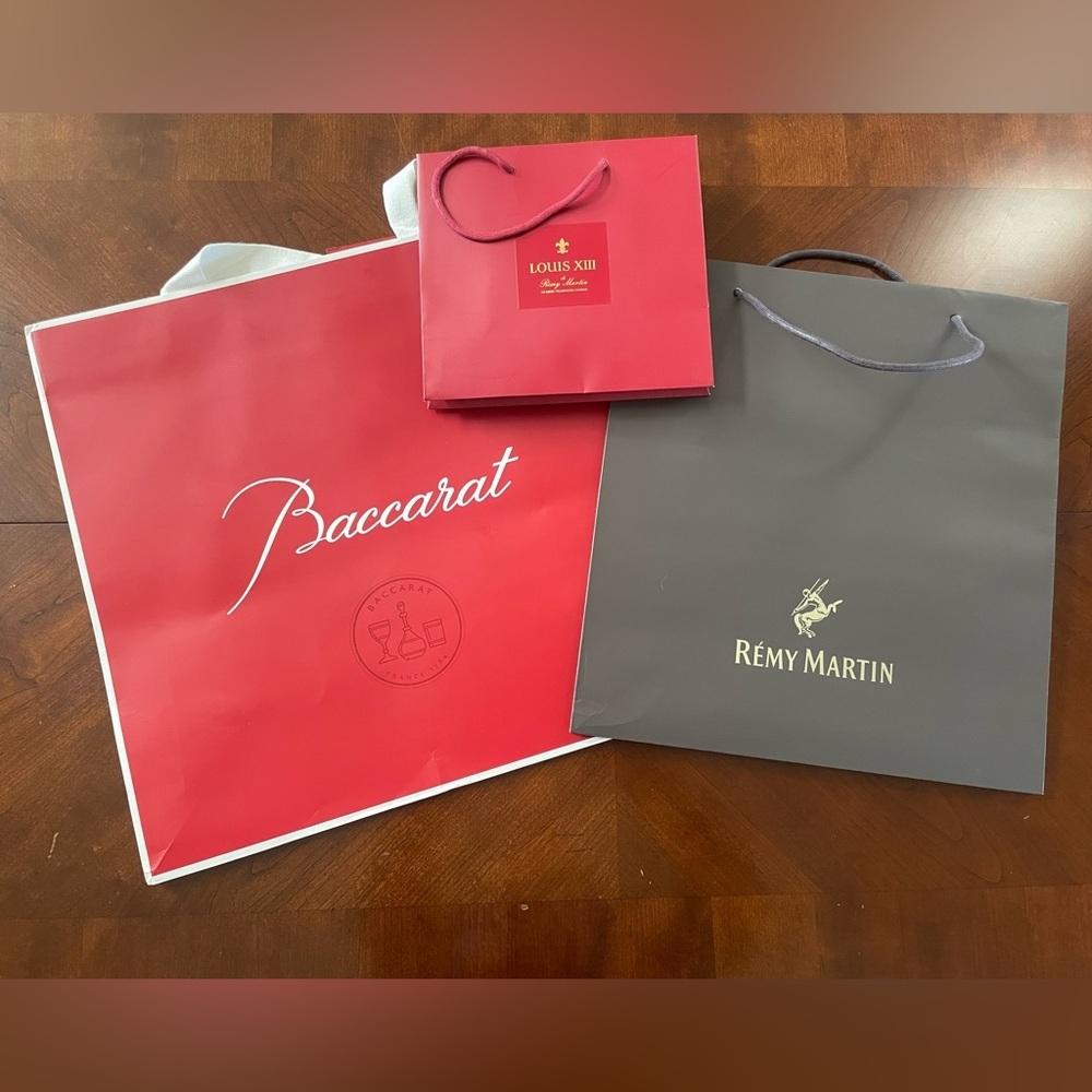 Luxury Designer Gift Bags Baccarat Louis XIII Rémy Martin Display Set